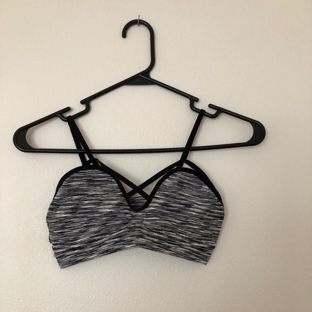 Strappy sports bra